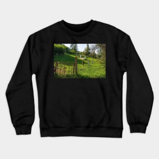 Hillside Graveyard in Kulen Vakuf, Bosnia Crewneck Sweatshirt